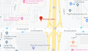Screenshot of the Arizona Lottery Headquarters location