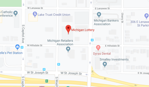 Screenshot of the Michigan Lottery Headquarters - Lansing location