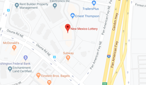 Screenshot of the New Mexico Lottery Headquarters location